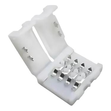 Imagem de Kit 40 Conector Emenda P/Fita Led 5050 Rgb 10mm 4 Vias