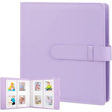 Imagem de Álbum de câmera 256 folhas Álbum 3 polegadas para Instax Mini 12/11/9/90/70/40/8 (Roxo)