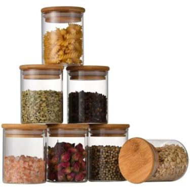 Imagem de Kit Gourmet: 6 Potes de Vidro Herméticos Premium – 200ml