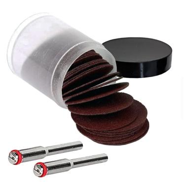 Imagem de Kit 35 Discos De Corte 24Mm 2 Hastes 3Mm Para Micro Retífica