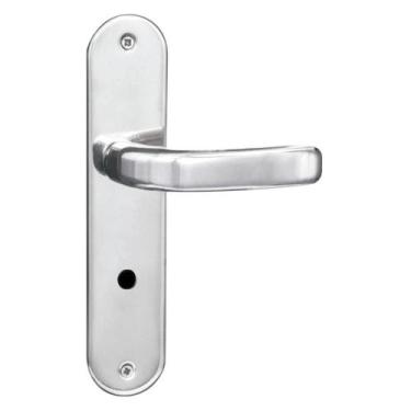 Imagem de Fechadura Cromada Modelo Stilo Porta Banheiro - Mgm