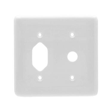 Imagem de Placa Ilumi Stylus para Saída de Fio + Tomada Fixa 4x4