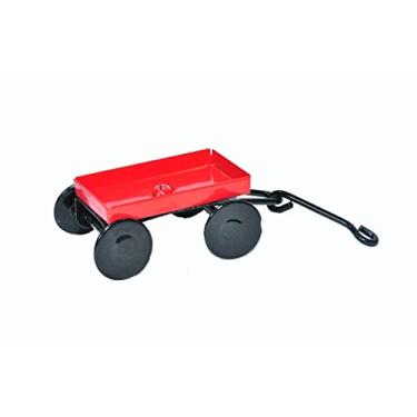 Imagem de G & F MiniGardenn 10023 Fairy Garden miniatura pequena carroça vermelha