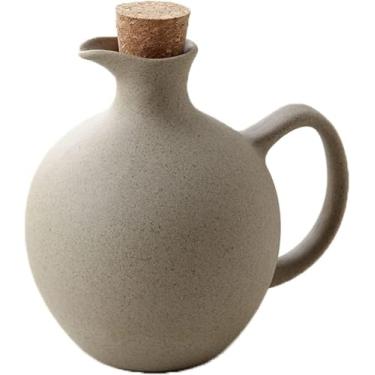 Imagem de Dispensador De óleo, Galheteiro De óleo Doméstico De 500 Ml, Garrafas De óleo De Cerâmica, Dispensador De Vinagre Lata De Armazenamento De Garrafas Para Cozinha Azeite De Oliva Molho De Soj
