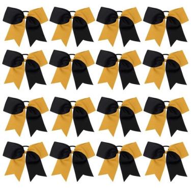 Imagem de Laços de cabelo Cheer OAOLEER de 8 polegadas para meninas adolescentes
