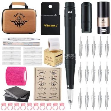 Imagem de Kit de canetas de tatuagem de maquiagem permanente Ybeauty com bateria