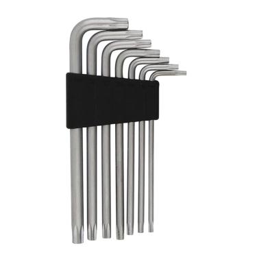 Imagem de Jogo de Chave Torx Longa com 7 Chaves em Aço Cromo Vanádio com Furo - 1995 - WESTERN