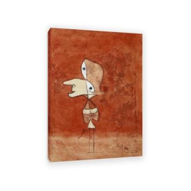 Imagem de Paul Klee Arte de Parede Retrato de Brigette Pôster Surrealismo Impressão de Arte em Tela por Paul Klee Pintura Pintura Arte Quarto Sala de Estar Escritório Decoração de Parede 100x70 cm Emoldurado