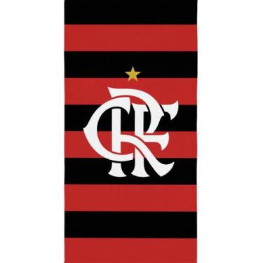 Imagem de Toalha De Banho Lepper Aveludada Estampada Times De Futebol, Flamengo
