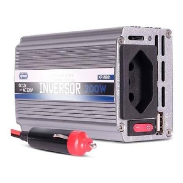 Imagem de Inversor Tensão 12V 220V 200W Veicular Transformador Tomada
