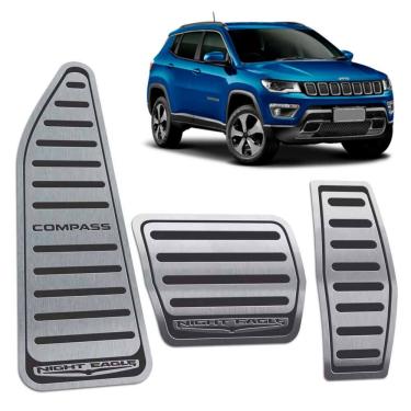 Imagem de Pedaleiras + Descanso Jeep Compass Night Eagle Preto