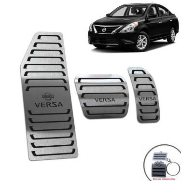 Imagem de Pedaleira + Descanso Nissan Versa 2015/2020 Automático Preto