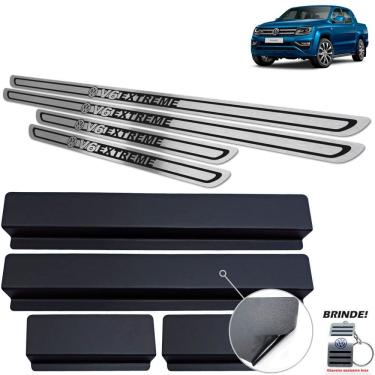 Imagem de Soleira Amarok V6 Extreme 2018 a 2021 Preto Baixo Relevo