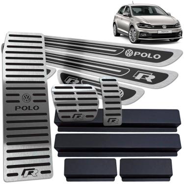 Imagem de Descanso Pedaleira Automático Soleiras Polo R-Line Preto AR