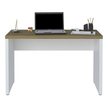Imagem de Mesa Para Escritório Home Office 120cm Cisne Olmo/Branco A06 -Mpozenato