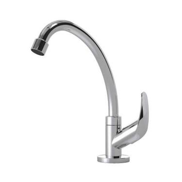 Imagem de Torneira Mesa Bica Móvel Alta 1168 Monocomando Abs 1/4 De Volta Dn15 - Injet Plast