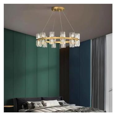 Imagem de Decoração moderna para casa, luzes led, luminárias pendentes para sala de estar, lustres led para sala de jantar, luz suspensa, iluminação interna, lustres led, controle remoto rc, escurecim