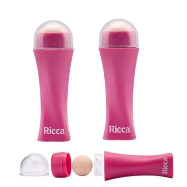 Imagem de Kit c/ 2 Rolo Facial Super Pedra Vulcânica Rolinho Roso Antioleosidade