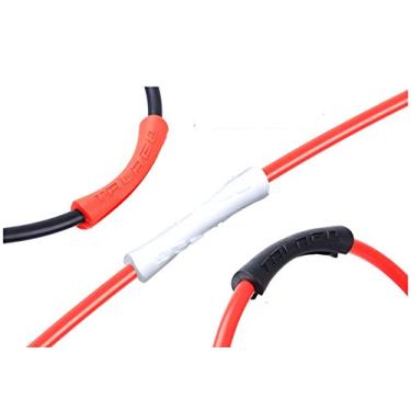 Imagem de Protetor de moldura de bicicleta capa de borracha para cabo de freio de câmbio 3 cores, 4 peças/saco (vermelho)