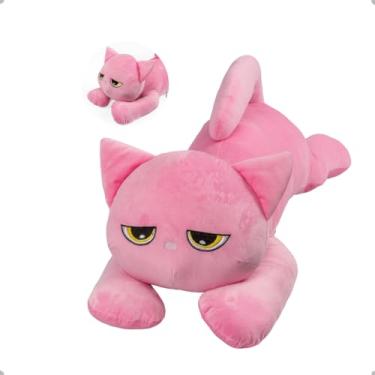Imagem de Travesseiro Xuxão Gato Fofinho Gigante Pelúcia Decoração (Pink)