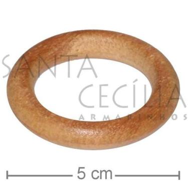 Imagem de Argola de Madeira para Porta Guardanapo - 50 unid. - Cerejeira - REMUL