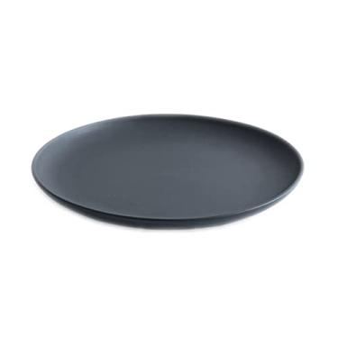 Imagem de Pratos de jantar de cerâmica, tigelas de grés caneladas prato de jantar de cozinha, pratos de porcelana adequados para bife, macarrão, pizza, casa (cor: B, tamanho: 21 * 2,3 cm)