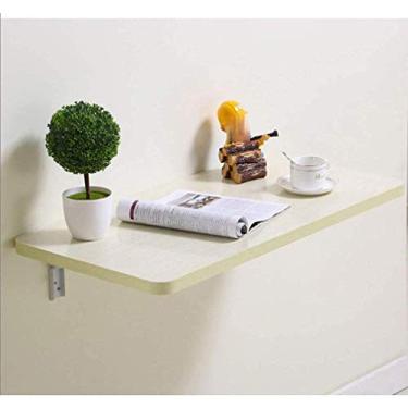 Imagem de XFNVXC Mesa dobrável de folhas suspensas, mesa flutuante dobrável para uso pesado, mesa de jantar, mesa de estudo, laptop para garagem, galpão, escritório doméstico/lavanderia