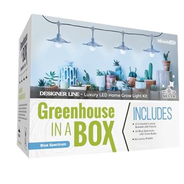 Imagem de Miracle LED Grow with Elegance 4 soquetes e sombra prateada (edição de espectro azul 6,5KK)