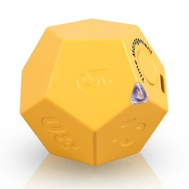 Imagem de Cubo Temporizador de 450 mAh Recarregável Mini Cubo de Gerenciamento de Tempo 2 Modo de Alarme Cubo Dodecágono Time Ball Temporizador Dodecaedro com Indicador LED 11 Tempo Predefinido Portátil para