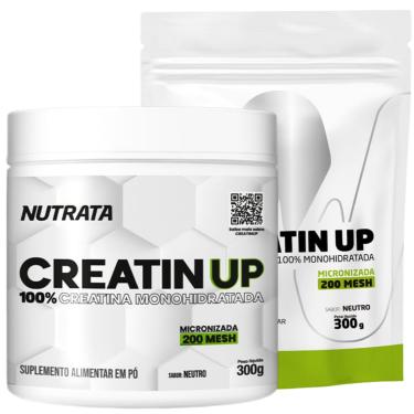 Imagem de Kit 2x Creatina 100% Monohidratada Nutrata 300g - Pote + Refil