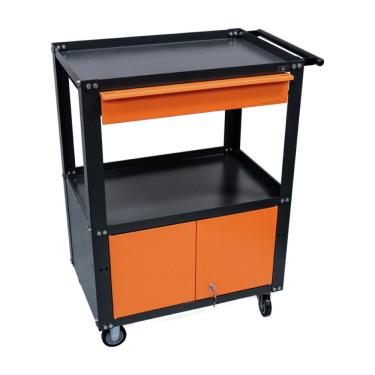 Imagem de Carrinho Ferramentas Semi Fechado Cinza e laranja Presto