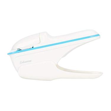 Imagem de GLOGLOW Máquina de Encadernação Fornecem Grampeador Sem Grampo, Design de Economia de Mão -de -obra, Suprimentos de Escritório de Operação Seguros (Branco)