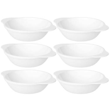 Imagem de Kit 6 Cumbucas Branca Coza Uno 100ml Plástica Bowl Tigela Cozinha Sobremesas