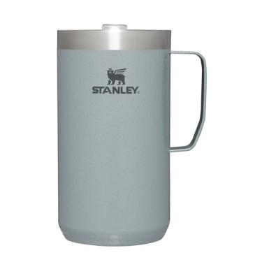 Imagem de Stanley Caneca Stay Hot Camp - Caneca durável com isolamento de aço inoxidável 18/8 - Tampa Tritan™ sem respingos - 680 g - Hammertone Silver