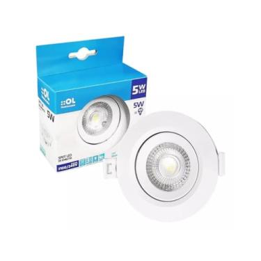 Imagem de Spot LED de Embutir Redondo 5W Multivolt Luz Amarela 3000k - SL05R3 - 2034