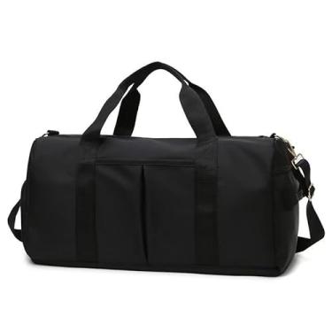 Imagem de Bolsa Impermeável Grande Mala Viagem Esportiva Resistente para Academia,Yoga(Preto)