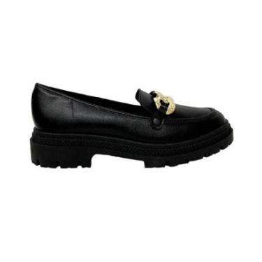 Imagem de Mocassim Tratorado Baixo Detalhe Corrente Moleca-Feminino