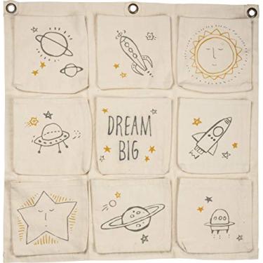 Imagem de Primitives by Kathy Bolsa de armazenamento para pendurar em lona, 54,6 cm de comprimento x 0,7 cm de largura x 55,8 cm de altura, Galaxy-Dream Big