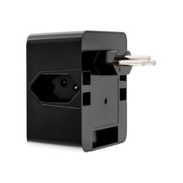 Imagem de Protetor Contra Surtos Elétricos (DPS) CLAMPER 127/220V, 10 Amperes, 3 Pinos, para PC, PS5, Xbox, Smartphone, Monitor, Impressora, etc - iCLAMPER Energia 3 PretoLCF, 3 tomadas