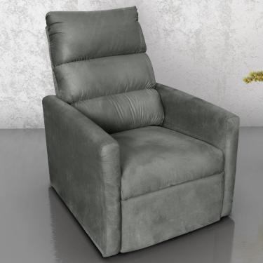 Imagem de Poltrona Reclinável Do Papai Neiva Suede Chumbo