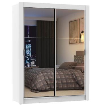 Imagem de Guarda Roupa Solteiro Denver 2 Portas Correr Espelho Madesa