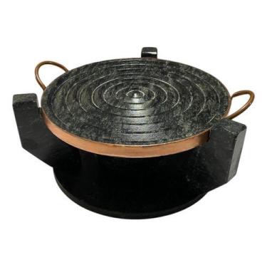 Imagem de Churrasqueira Caracol de Pedra Sabão Gourmet Fondue 27 cm - So Jos