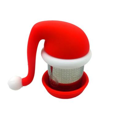 Imagem de Infusor de chá de silicone, série Natal, folhas soltas