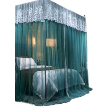 Imagem de Mosquiteiro Palácio com Armação para Cama Casal/Box/Queen Proteção Contra Mosquitos(Verde claro)