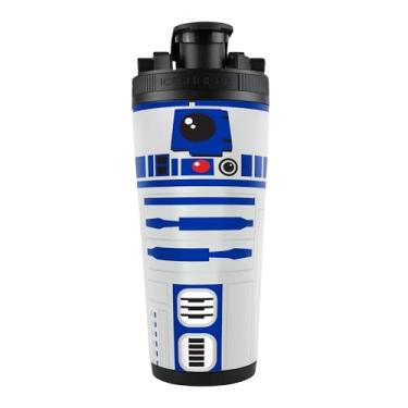 Imagem de WinCraft Agitador de gelo de aço inoxidável 4D Star Wars R2D2 branco 737.1 g