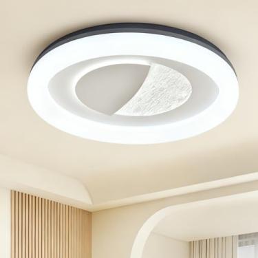 Imagem de Luminária de Teto LED 72W 3 Cores (3000K Quente, 4000K Neutro, 6000K Frio) - Iluminação Natural sem Cintilação,Bivolt 127V/220V,Alumínio e Ferro,Instalação Fácil para Sala,Quarto e Cozinha (8-20m²)