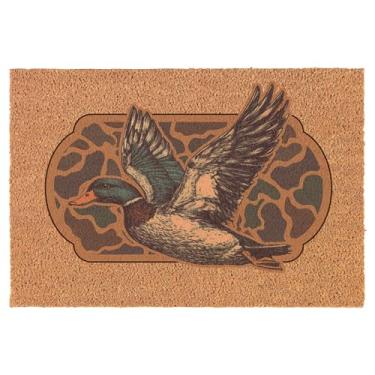 Imagem de Capacho Welcome Coco Coir Presente Camo Flying Mallard Duck Hunt Hunting Hunter (61 cm x 40 cm)