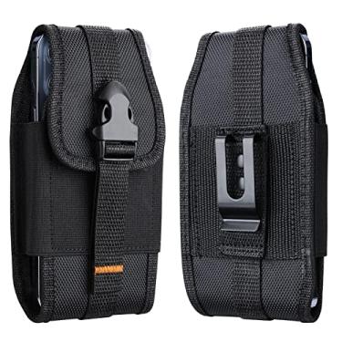 Imagem de Bolsa de cinto de nylon para celular grande de grau militar adequada para Samsung Galaxy S21 Ultra, Note20 Ultra, S20 Ultra, Apto para TCL 60 XE NXTpaper 5G, 40 XE, Moto G Power 5G 2024, G 2025, G
