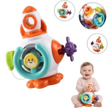 Imagem de Brinquedo Educativo Infantil Nave Espacial Interativa  Cores Vibrantes