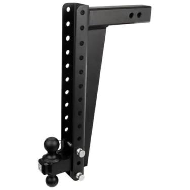 Imagem de BulletProof Hitches - Engate de reboque resistente ajustável de 6,3 cm (classificação de 10 kg) - Engate de reboque de queda/elevação de 50,8 cm com esfera dupla de 5 cm e 2-5/40.6 cm - Revestimento